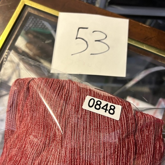 VTG Y2K Barbara Lerner Midi Dress S Red 3D slit hem Boho minimalist Confort SOFT - Picture 12 of 12